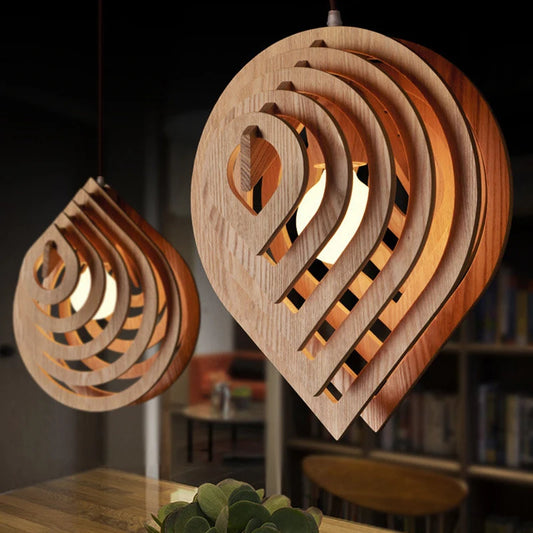 Modern Wood Pendant Light